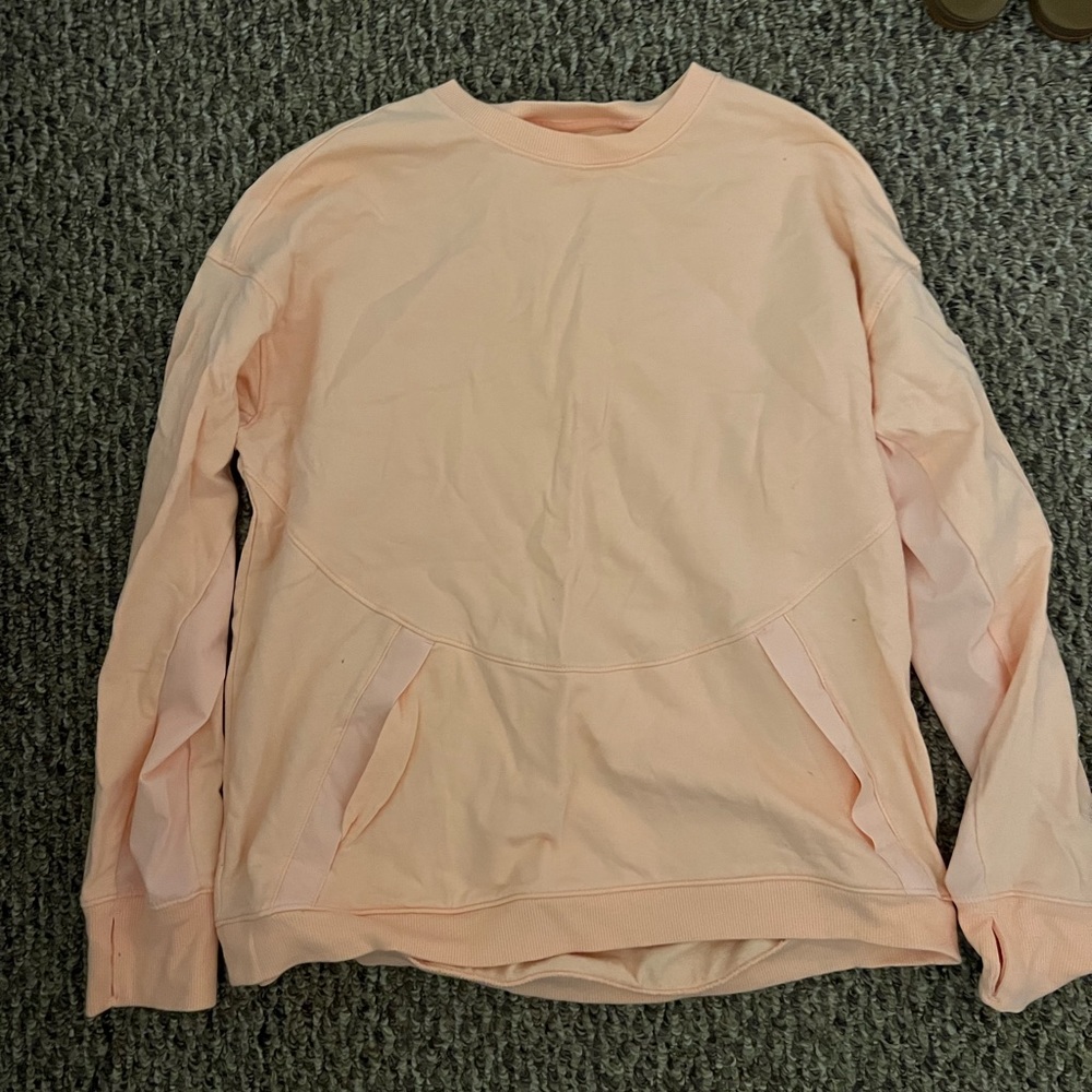 Athletic Peach Orange Pullover - Picture 3 of 6
